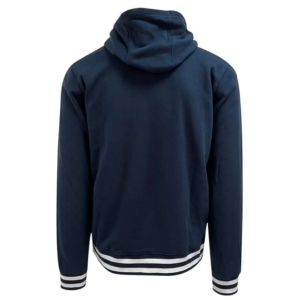 Nike Stripe Trim Penn State University PSU Hoodie Navy Blue White Size Small